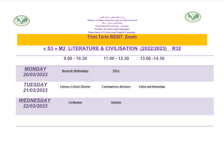 literature.civilisation 2ماستر استدراك