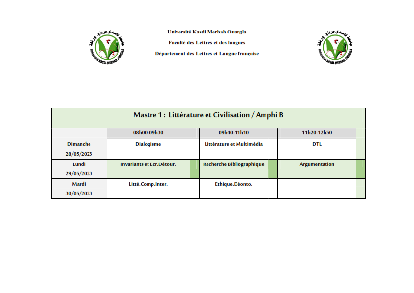 Examens de Remplacement 005